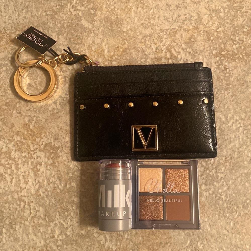 Victoria’s Secret keychain and makeup bundle
